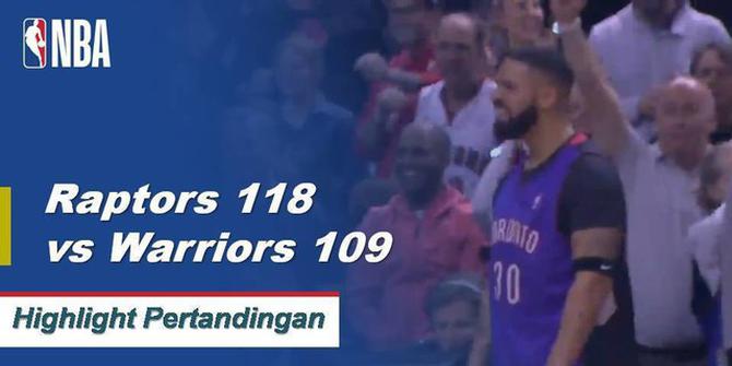 Cuplikan Pertandingan NBA : Golden State Warriors 109 vs Toronto Raptors 118