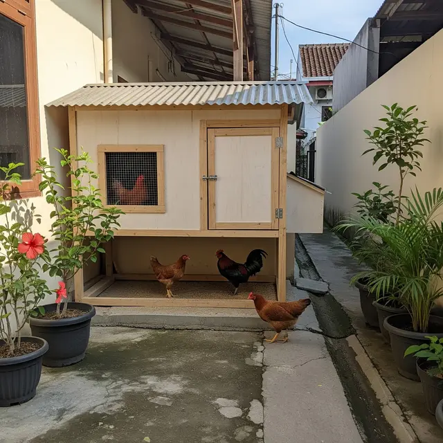 9 Kandang Ayam Praktis dan Minimalis di Lahan Sempit, Solusi Beternak Efisien