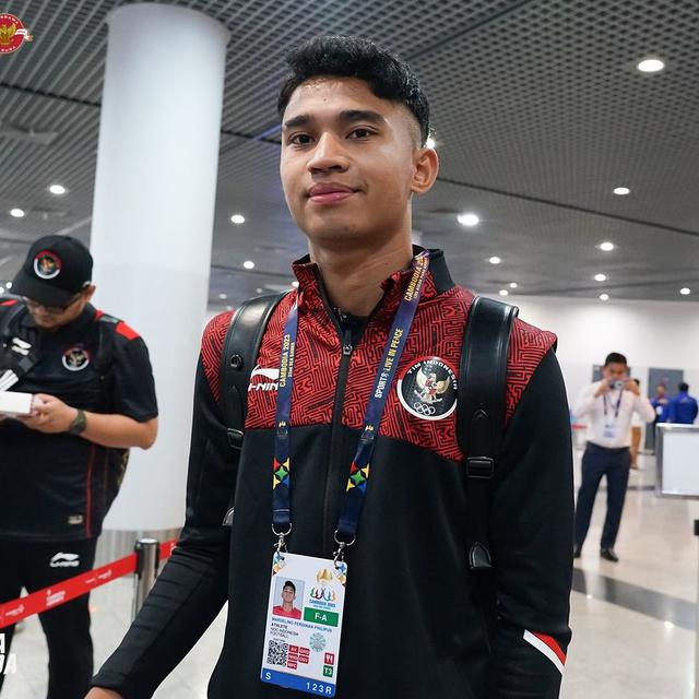 Gelandang Timnas Indonesia U-22, Marselino Ferdinan.