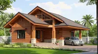 7 Rumah Sederhana Kayu Tapi Mewah Terbaru, Desain Unik dan Natural