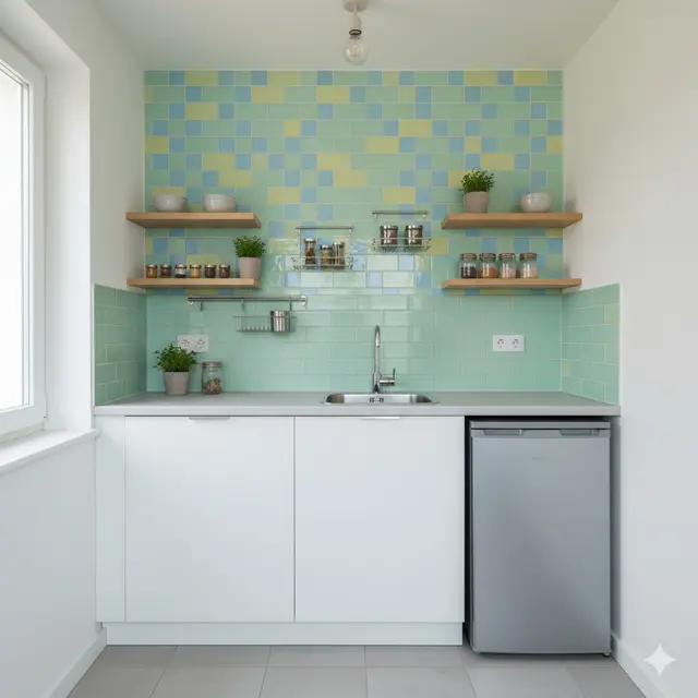 Desain Dapur Kecil di Rumah Subsidi. Gemini