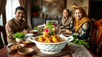 resep opor ayam spesial lebaran ©Ilustrasi dibuat AI