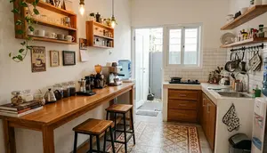 9 Desain Dapur Sederhana untuk yang Suka Ngopi di Rumah, Hangat dan Estetik