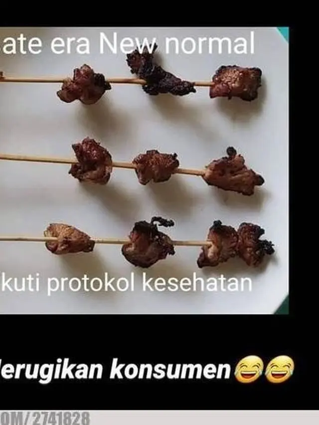 6 Potret Orang Makan Sate Ini Nyeleneh Banget, Bikin Tepuk Jidat