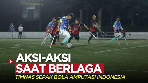 VIDEO: Aksi Gocek dan Cetak Gol dengan Tembakan Keras dari Timnas Sepak Bola Amputasi Indonesia Saat Berlaga
