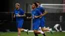 Di Grup B, Prancis tampil sempurna meraih 9 poin dari 3 pertandingan dan memimpin Grup B. (AFP/Franck Fife)