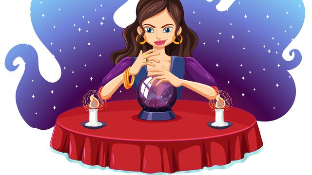 Ilustrasi ahli nujum, peramal