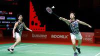 Ganda putra andalan Indonesia, Marcus Fernaldi Gideon/Kevin Sanjaya Sukamuljo sukses melaju ke partai final HSBC BWF World Tour Finals 2021. Tiket tersebut diraih setelah mengalahkan Lee Yang/Wang Chi-Lin (Chinese Taipei) di laga semifinal. (PBSI Media)