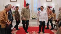 Menteri Keuangan (Menkeu) Purbaya Yudhi Sadewa menyambangi Gubernur DKI Jakarta, Pramono Anung di Balai Kota Jakarta, Selasa (7/10/2025). (Foto: Dinas Kominfotik Pemprov DKI Jakarta).