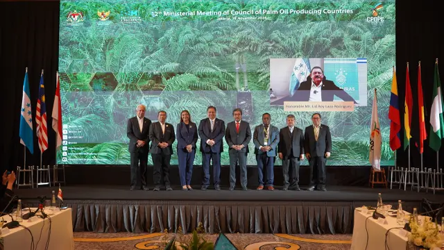 Menteri Koordinator Bidang Perekonomian Airlangga Hartarto dalam  12th Ministerial Meeting Council of Palm Oil Producing Countries (CPOPC) di Jakarta, Indonesia. (Dok Kemenko Perekonomian)