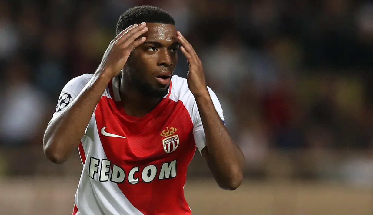 5. Thomas Lemar (AS Monaco) - Musim lalu dirinya menjadi andalan lini tengah Monaco meraih gelar juara Ligue 1. Namun masa depan gelandang 21 tahun ini masih belum jelas karena Arsenal terus menggodanya untuk hijrah ke Inggris. (AFP/Valery Hache)