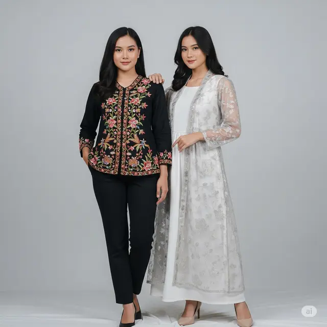 Model Baju Brokat Bangkok Terbaru. Foto: Gemini