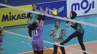 Duel antara Jakarta Elektrik PLN dan Jakarta BIN pada voli putri PLN Mobile Proliga 2023 yang digelar di GOR Indoor Si Jalak Harupat, Bandung, Sabtu (7/1/2023). (Ist)