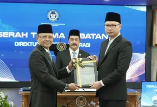 Menteri Imipas Agus Andrianto Lantik Hendarsam Marantoko jadi Dirjen Imigrasi (Foto: Radityo/Liputan6.com)