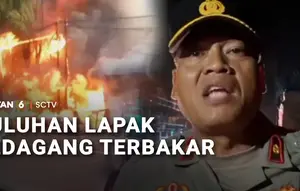 Puluhan Lapak Pedagang Terbakar