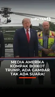 Media Amerika Kompak Boikot Trump, Ada Gambar Tak Ada Suara!