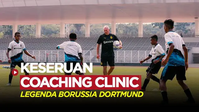 Berita Video, legenda Borussia Dortmund berikan coaching clinic kepada Papua Football Academy pada Jumat (8/9/2023)