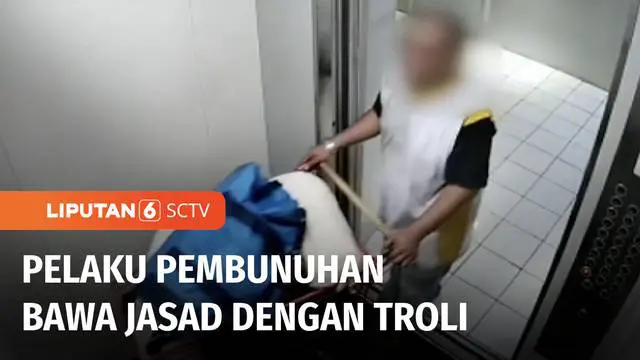 Beredar rekaman CCTV yang merekam detik-detik terduga pelaku pembunuhan membawa jasad korban dengan troli. Terduga pelaku terekam CCTV saat masuk ke lift di sebuah apartemen di daerah Jakarta Timur.