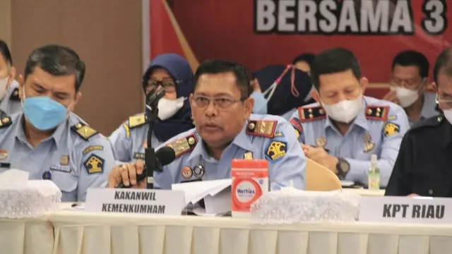 Kepala Kanwil Kemenkumham Riau Jahari Sitepu.