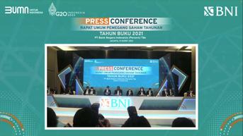 BNI Bakal Tebar Dividen Rp 2,72 Triliun untuk Tahun Buku 2021