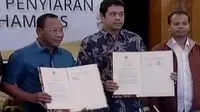 KPI dan BNPT Tandatangani MoU Cegah Paham Radikalisme