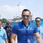 Ketum Partai Demokrat Agus Harimurti Yudhoyono atau AHY menonton langsung balapan mobil listrik Formula E di Jakarta International E-Prix Circuit (JIEC), Ancol, Jakarta Utara, Sabtu (4/6/2022). Dia mengaku menjagokan Nyck de Vries, pembalap yang memiliki keturunan Indonesia untuk menjuarai Formula E. (Foto: Istimewa)