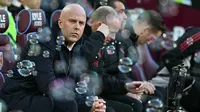 Pelatih Liverpool, Arne Slot saat laga Liga Inggris 2025/2026 melawan West Ham di London Stadium, London, Inggris, Minggu (30/11/2025) waktu setempat. (AFP/Ben Stansall)