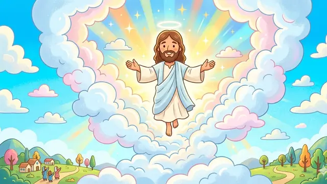 Gambar Kenaikan Yesus Kristus (Foto: Gemini AI)