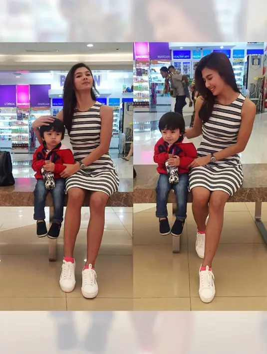 Artis cantik Irena Justine diketahui memiliki seorang putra berusia 1,5 tahun, Arjuna Keith Al Ghifary. Irena juga kerap mengunggah foto bersama anak satu-satunya itu di akun Instagram. (instagram.com/irena_justine)