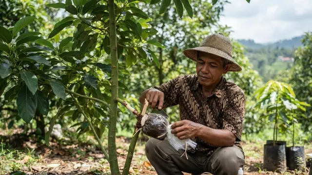 Cara Memperbanyak Cabang Alpukat