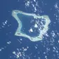 Palmerston Island, selatan Samudera Pasifik. (dok. NASA)