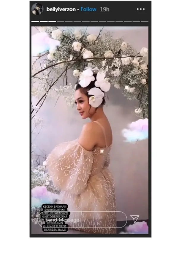 7 Gaya Pemotretan Terbaru Andien dengan Tema Floral, Memesona