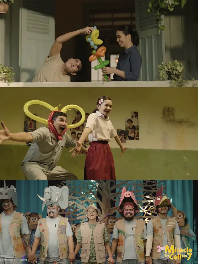 Sejumlah adegan dalam film 2nd Miracle In Cell No. 7. (Foto: Dok. Falcon Pictures)