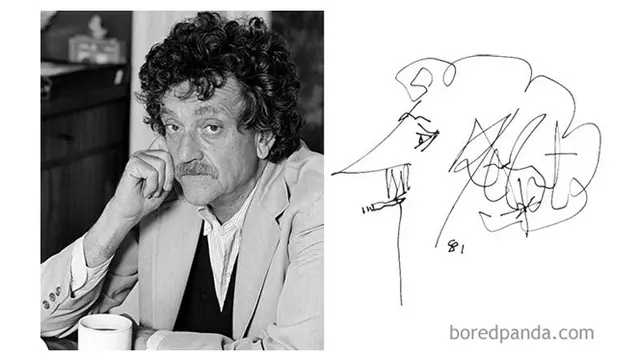 Tanda tangan unik Kurt Vonnegut