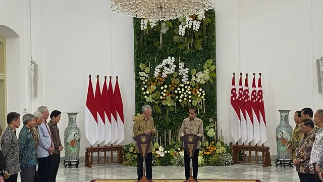 Presiden Joko Widodo atau Jokowi menyebut 29 perusahaan Singapura antusias berinvestasi di Ibu Kota Nusantara (IKN), Kalimantan Timur. (Lizsa Egeham).