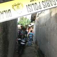 Lokasi penangkapan pembunuh sadis di Tambun, Bekasi. (Liputan6.com/Fernando Purba)