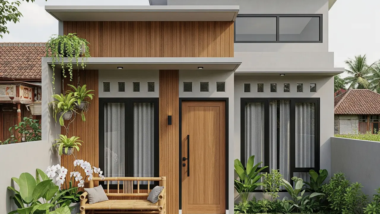 8 Model Rumah Mungil Tapi Mewah dengan Atap Datar 2025 yang Nyaman untuk Tinggal di Desa