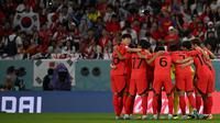 Timnas Korea Selatan menelan kekalahan 1-2 dari Uruguay pada FIFA Matchday, Selasa (28/3/2023). (AFP/Pablo Porciuncula)