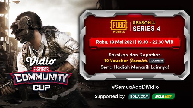 Streaming Vidio Community Cup Season 4 : PUBG Mobile Series 4 di Vidio