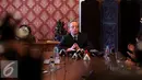 Duta Besar Rusia untuk Indonesia Mikhail Galuzin memberikan keterangan pers di Jakarta, Rabu (21/12). Keterangan pers tersebut terkait insiden terbunuhnya Duta Besar Rusia di Turki Andrey Karlov. (Liputan6.com/Johan Tallo)