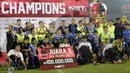 Persib Bandung menjadi runner-up usai dikalahkan Arema Cronus di turnamen sepak bola Bali Island 2016 di Stadion Kapten I Wayan Dipta, Gianyar, Bali Selasa (23/2/2016). (Bola.com/Peksi Cahyo)