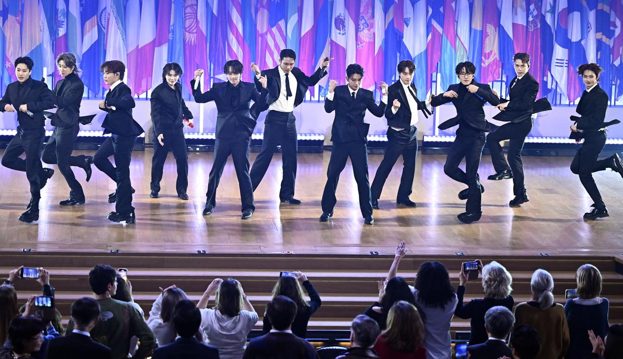 UNESCO Youth Forum 2023 berlangsung pada 13 dan 14 November waktu setempat di Paris. (JULIEN DE ROSA / AFP)