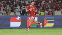 Pemain Timnas Indonesia, Justin Hubner, berhasil mencetak gol ke gawang Oman dalam laga uji coba internasional di Stadion Utama Gelora Bung Karno (SUGBK), Senayan, Jakarta, Jumat (5/6/2026). (Bola.com/Bagaskara Lazuardi)