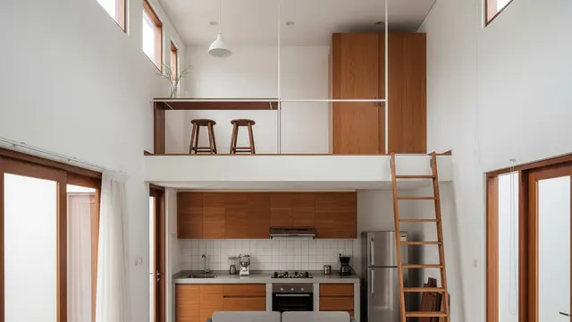 Desain Rumah 1 Lantai Tipe 36 ada Mezzanine