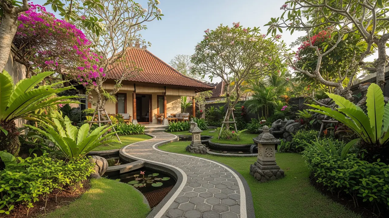 Ide Jalan Setapak Bergaya Resort/AI Generated