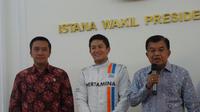 Rio Haryanto Sowan ke JK (LIputan6.com/Ahmad Romadoni)