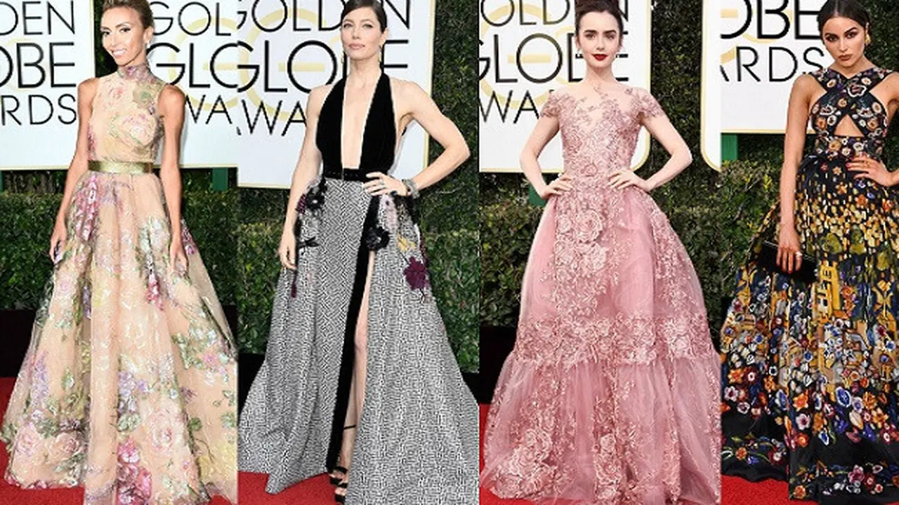 Gaun Rancangan Desainer Arab Ramaikan Panggung Golden Globe 2017