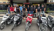 Barang bukti sepeda motor yang berhasil diamankan Unit Ranmor Satreskrim Polresta Bandar Lampung. Foto : (Istimewa).