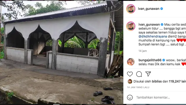 Ivan Gunawan Salut dengan Sopir Pribadinya yang Diam-Diam Bangun Musala di Kampungnya