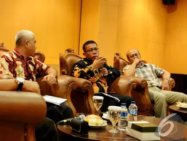 Suasana diskusi "Hukuman Mati dan Penegakan HAM" di Gedung MPR RI, Jakarta, Senin (15/12/2014). (Liputan6.com/Andrian M Tunay)